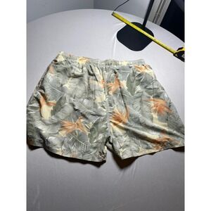Tommy Bahama Swim Trunks XXL Mens Green Floral Bird of Paradise Shorts